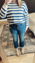 Load image into Gallery viewer, Indy Striped Knit Sweater | Denim
