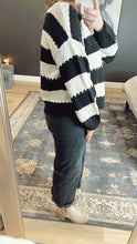 Load image into Gallery viewer, Tasha Striped Knit Sweater | Black
