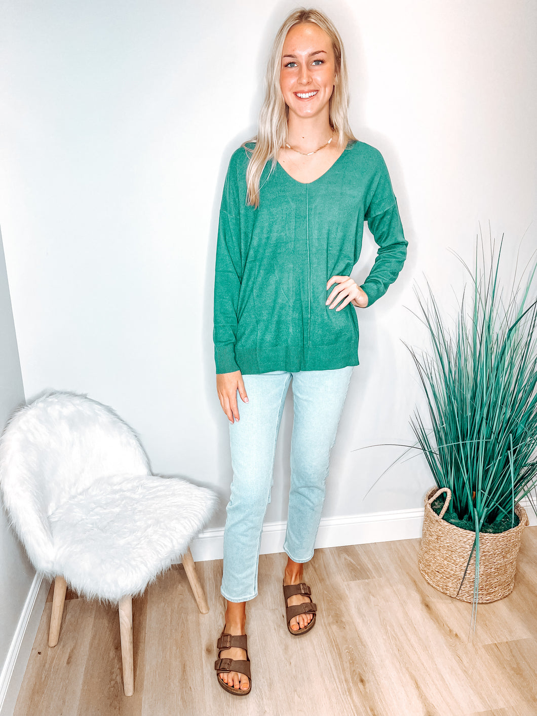 Leigh Tunic | Heathered Green