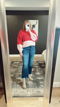Load image into Gallery viewer, Ember Split Fuzzy Sweater | Fuchsia
