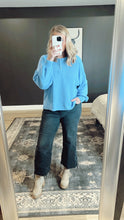 Load image into Gallery viewer, Relaxed Rib Knit Top | Sky Blue
