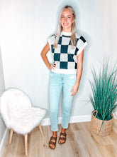Load image into Gallery viewer, Belle Oversized Checkered Sweater | Black
