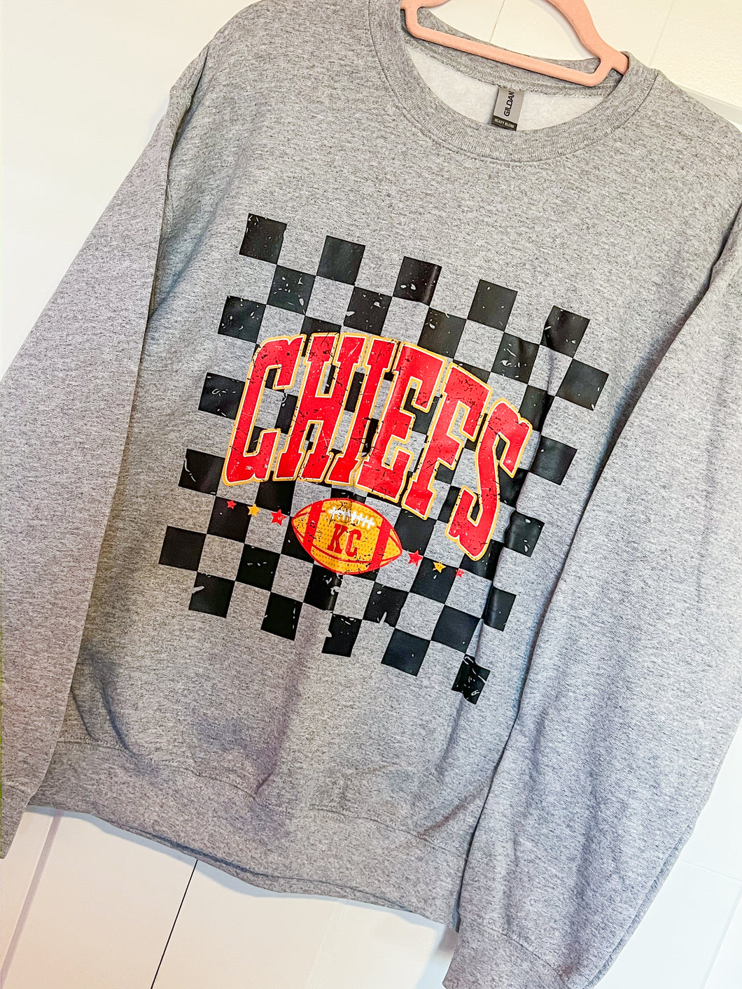 Chiefs Checkered Crewneck