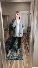 Load image into Gallery viewer, Grace Waffle Knit Cardigan | Heather Grey
