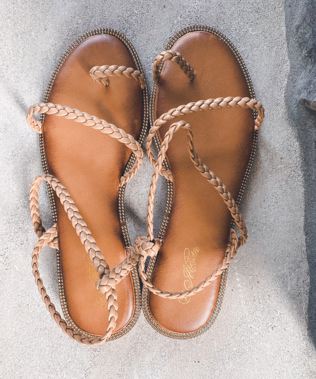 Overlap Sandal | Nude