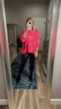 Load image into Gallery viewer, Annabelle Leopard Light Sweater | Fuchsia
