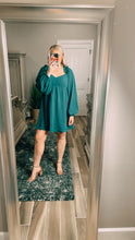 Load image into Gallery viewer, Cayde Solid Ruffled Dress | Hunter Green
